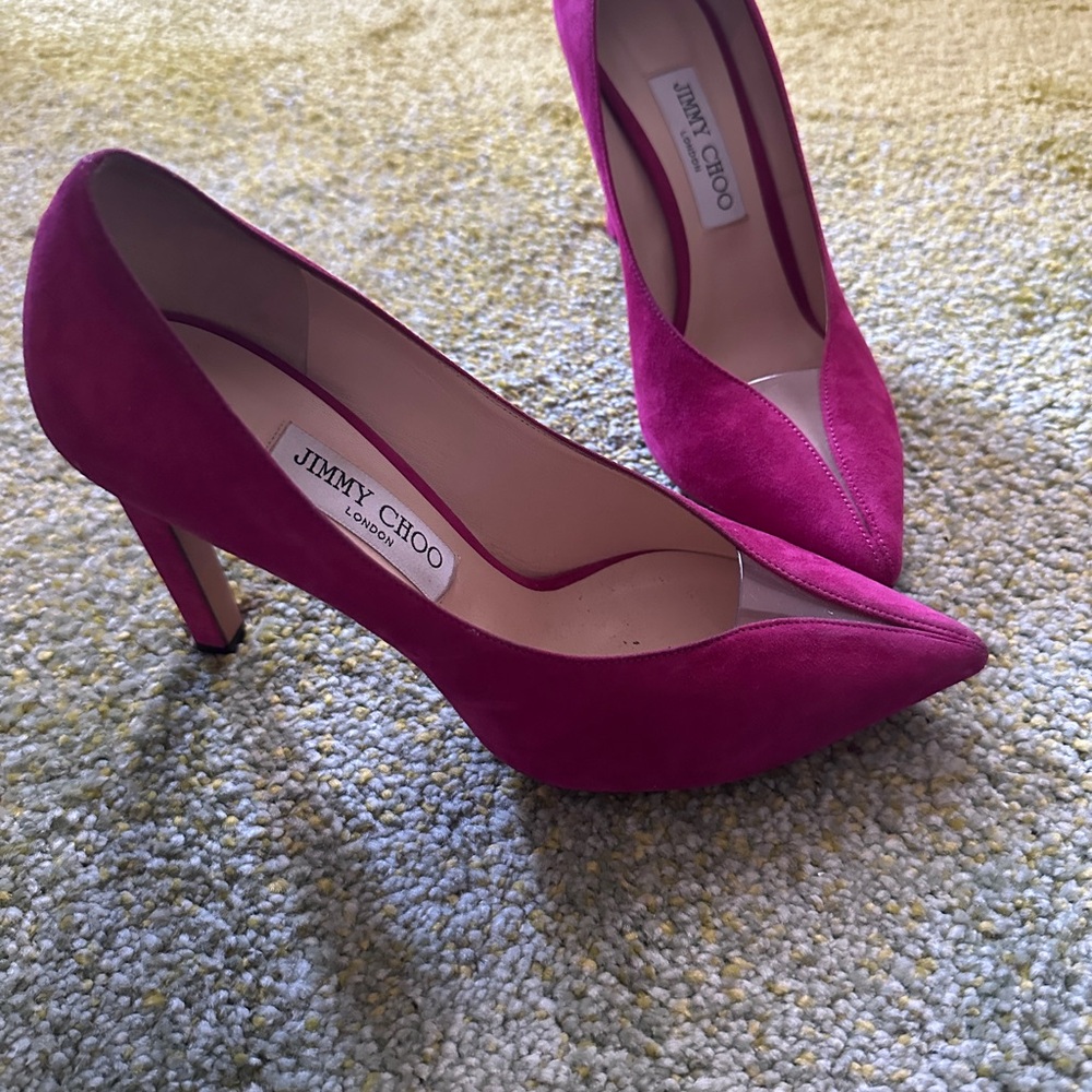 Jimmy Choo Fuchsia Heels - Picture 2 of 4